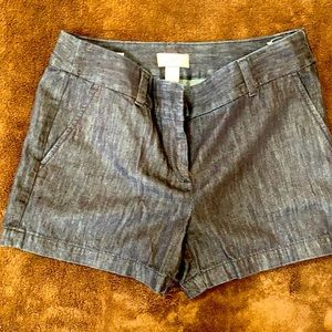 LOFT women’s jean shorts. Dark indigo